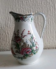 Cream floral jug for sale  WEYMOUTH