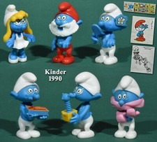 Kinder 1990 schtroumpfs d'occasion  Auvers-sur-Oise