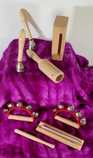 Conjunto de instrumentos musicais infantis de madeira 8 peças para idades de 1 a 9 anos comprar usado  Enviando para Brazil