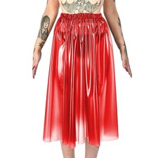 Usado, Saias midi sexy perspectiva linha A plástico transparente PVC elástico cintura comprar usado Usado, Saias midi sexy perspectiva linha A plástico transparente PVC elástico cintura comprar usado  Enviando para Brazil