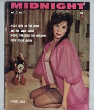 Midnight 1963 Michelle Logan, June Palmer, Stella Star 80p Pinup Magazine M33202, usado comprar usado  Enviando para Brazil