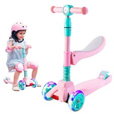 Usado, SULIVES SCOOTER DE 3 RODAS PARA CRIANÇAS - SCOOTER DOBRÁVEL COM ASSENTO REMOVÍVEL, ROSA comprar usado  Enviando para Brazil