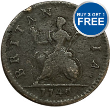 1730 1754 farthing for sale  BURNTWOOD