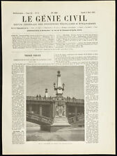 Usado, 1892 - Ponte de Midi no Ródano EM Lyon, Bateria de Decoração - Engenharia comprar usado  Enviando para Brazil