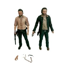 Lote de 2 bonecos de ação The Walking Dead Rick Grimes McFarlane 5” série 8 2015 comprar usado  Enviando para Brazil