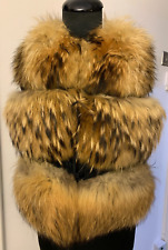 Colete de pele de guaxinim de raposa real rancho agrícola j gilet/jaqueta S UK8-10 US4 comprar usado  Enviando para Brazil
