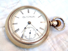 ANTIGO RELÓGIO DE BOLSO 1893 ELGIN MOVIMENTO G M WHEELER 18s 15 JÓIAS 4970697 RUNS comprar usado  Enviando para Brazil