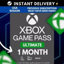 Microsoft Xbox Game Pass Ultimate 1 mês de assinatura (somente EUA) entrega eletrônica rápida comprar usado  Enviando para Brazil