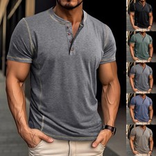 Henley shirt knopfleiste gebraucht kaufen  Deutschland