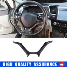 Acabamento da tampa do painel folha volante fibra de carbono 9º para Honda Civic 2012-2014, usado comprar usado  Enviando para Brazil