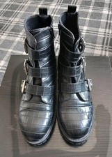 Ladies black biker for sale  ALLOA
