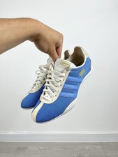 Tênis Adidas Titan Vintage 2005 Azul Três Listras Top Baixo Feminino EUA 6 comprar usado  Enviando para Brazil