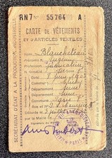 Carte vêtements tickets d'occasion  Paris XVIII