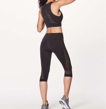 Leggings Lululemon Athletica Reveal Crop 17” preta tamanho 6 comprar usado  Enviando para Brazil