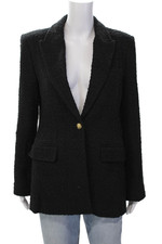 Jaqueta Blazer Zara Feminina Texturizada Gola Pica Manga Longa 1 Botão Preta Tamanho M comprar usado  Enviando para Brazil