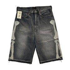 Usado, SHORTS JEANS USADO KAPITAL W34 5 PEÇAS (BORDADO ÓSSEO) PRETO COM ETIQUETA NÃO USADO comprar usado Usado, SHORTS JEANS USADO KAPITAL W34 5 PEÇAS (BORDADO ÓSSEO) PRETO COM ETIQUETA NÃO USADO comprar usado  Enviando para Brazil