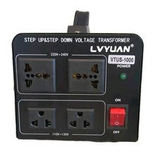 Conversor transformador de tensão Lvyuan VTUS-1000 preto step up/down 220 110v comprar usado  Enviando para Brazil