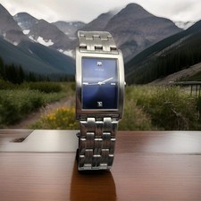 Usado, Relógio masculino Guess U95023G1 tom prata, mostrador azul, retângulo, bateria nova  comprar usado Usado, Relógio masculino Guess U95023G1 tom prata, mostrador azul, retângulo, bateria nova  comprar usado  Enviando para Brazil