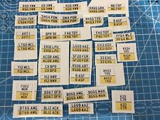 Sets custom number for sale  PRESTON