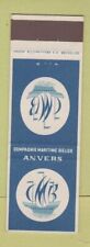 Matchbook cover anvers d'occasion  Expédié en Belgium