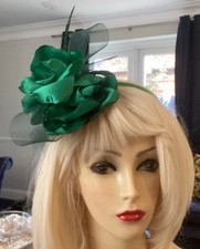 Green fascinator wedding for sale  WIMBORNE