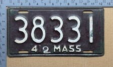 1941 1942 massachusetts for sale  Milton Mills