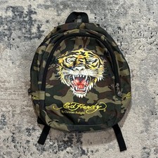 Usado, Mochila Vintage Ed Hardy Christian Audigier Verde Camuflagem Tigre Ano Novo comprar usado  Enviando para Brazil