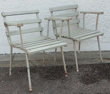 Antiker gartenstuhl armlehnen gebraucht kaufen  Kißlegg
