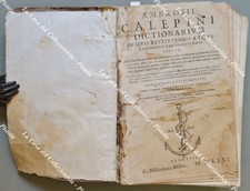 Calepino anno 1571. usato  Pistoia