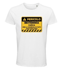 Shirt pericolo bestemmie usato Shirt pericolo bestemmie usato  Trapani
