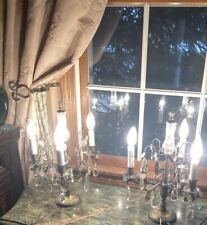 Candelabro de mesa prisma 3 bronze claro francês italiano antigo 1 comprar usado  Enviando para Brazil
