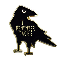 Crow pin badge for sale  Shipping to Ireland