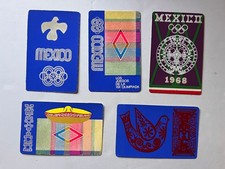 Lembrança mexicana vintage 4 cartões postais JOGOS OLÍMPICOS veludo aveludado México 68 comprar usado  Enviando para Brazil