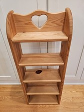 Prateleira Wood Heart 5 camadas livre 33,5" x 13,5 x 5,5"" knick knack sem mancha, usado comprar usado  Enviando para Brazil