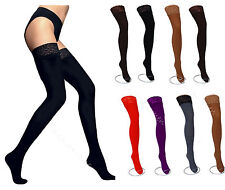 NOVAS Meias de Renda Top 80 Denier Sheer Hold-Ups, 9 Várias Cores- Tamanhos P-XL comprar usado  Enviando para Brazil
