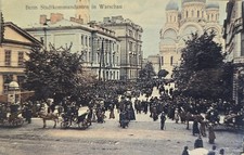 AK Warszawa Warszawa 1916 Komendant Miasta WWI old card Poczta Polowa, używany na sprzedaż  Wysyłka do Poland