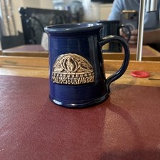 Blue ceramic mug for sale  NEWPORT