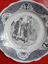 Assiette parlante sarreguemine d'occasion  Tannay