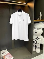 Usado, Camisa polo masculina manga curta casual respirável seda gelo lapela Stefano Ricci comprar usado  Enviando para Brazil