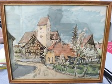 Aquarelle véritable signée d'occasion  Reims