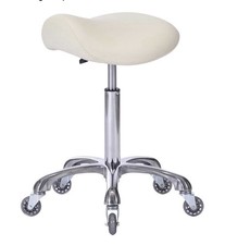Cadeira de couro sintético ajustável com rolamento ergonômico FRNIAMC bege comprar usado  Enviando para Brazil