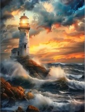 Lighthouse crashing waves for sale  Portland