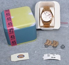 Relógio feminino Fossil BQ1458 mostrador ouro rosa aço inoxidável multifuncional lata comprar usado  Enviando para Brazil