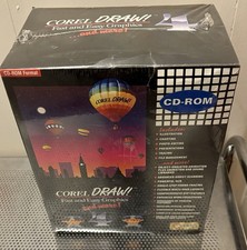 Zapieczętowany nowy COREL DRAW 4 PC CD ROM WIN KOMPLETNA ANIMACJA FOTOGRAFICZNA W PUDEŁKU 1993 na sprzedaż Zapieczętowany nowy COREL DRAW 4 PC CD ROM WIN KOMPLETNA ANIMACJA FOTOGRAFICZNA W PUDEŁKU 1993 na sprzedaż  Wysyłka do Poland