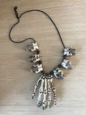 Halloween skull necklace for sale  SHOREHAM-BY-SEA