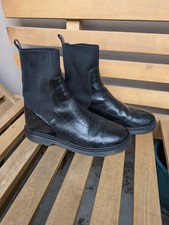 Boots schuhe schwarz gebraucht kaufen  Wuppertal