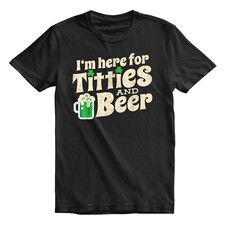 Camiseta Top Here For Titties & Beer Día de San Patricio para Hombre y Mujer segunda mano  Embacar hacia Mexico