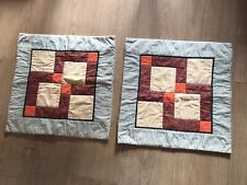 Pair handmade patchwork for sale  GRANTHAM