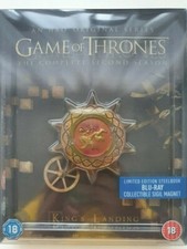 Game of Thrones Season Two Blu-ray Ltd Ed Magnet STEELBOOK BOX SET LIKE NEW na sprzedaż  PL