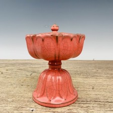 Queimador de incenso 5,7" China Old Porcelain Song dinastia ru marca forno vermelho rachadura no gelo comprar usado  Enviando para Brazil
